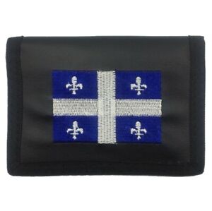 Quebec Flag Quebecois Embroidered Trifold Wallet
