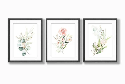 Impresiones murales de vegetación floral, arte mural de vegetación, arte mural botánico, decoración del hogar Foto 1 de 4