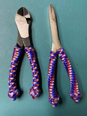 Cortador personalizado envuelto de 7" y/o alicate de pico de pato de 8"; alicate, pesca, atún, cortador Foto 1 de 2