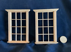 AirAds Dollhouse Furniture 1:12 Mini Unfinished Wood Panel Window Frame*2