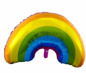 Giant Large Rainbow Foil Super Size Super Shape Balloon Birthday Balloon Party - Picture 1 of 1