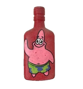 original painting glass bottle RT VEGAS 2016 outsider lowbrow pop sponge bob - Picture 1 of 5