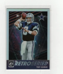 2021 Troy Aikman Optic Retro Series Silver Prizm #RS-TA Free Shipping (G964) - Picture 1 of 1