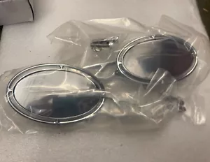 Set (2) Emgo 20-95200 Tint Convex Blue Tinted Oval Lens for Harley Davidson NEW - Picture 1 of 6