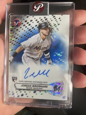 2023 TOPPS PRISTINE JORDAN GROSHANS (RC) PRISTINE ENCASED AUTO BLUE /75 - Image 1 of 3
