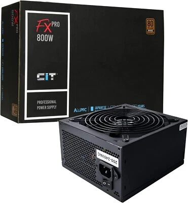 CIT Pro Gaming PSU 800W 700W 600W 500W 80+ Bronze Power Supply FX Series ATX PC⚡ - Image 1 of 4