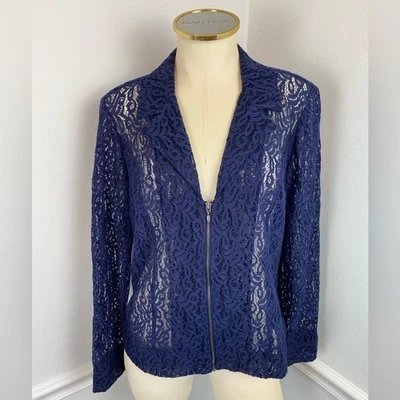 Chaqueta/Ablazer CHICOS Azul Marino Encaje | Talla 8 (Chicos 1) Foto 1 de 4