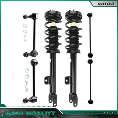 For 2012-2017 Dodge Charger Front Complete Struts Rear Sway Stabilizer Bar Links - Image 1 of 4