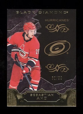 2018-19 UPPER DECK BLACK DIAMOND PURE BLACK #BDB-SA SEBASTIAN AHO NUMBERED /99 - Image 1 of 2