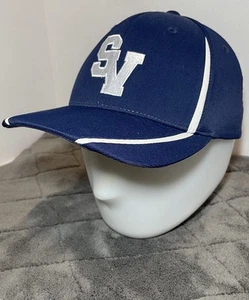 Dark Blue SV Flexfit Cool Dry Sport Hat Fitted Baseball Ball Cap Size L/XL - Picture 1 of 7