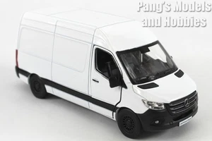 5 inch Mercedes Benz Sprinter Delivery Van - 1/48 Scale Diecast Model - WHITE - Picture 1 of 13