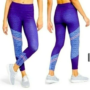 Athleta Purple Blue Asym Camo Print Sonar 7/8 Tight Leggings Women’s size XXS - Picture 1 of 8