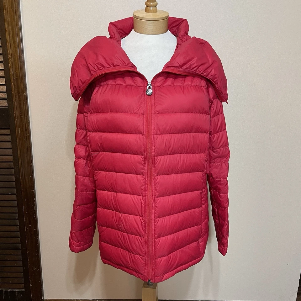 Chaqueta acolchada para mujer Curations Caravan roja con aislamiento de plumón bolsillos XL Foto 1 de 4