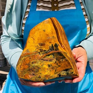 4.24LB Large Natural Tiger's Eye Stone Quartz Crystal Mineral Specimen Healing - Picture 1 of 15