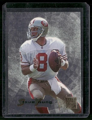 1995 Fleer Metal #50 Steve Young Silver Flashers - Image 1 of 2