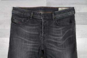 Mens Diesel BUSTER Stretch Regular Slim Tapered Grey Jeans W34 L31 Wash 087AM - Picture 1 of 14