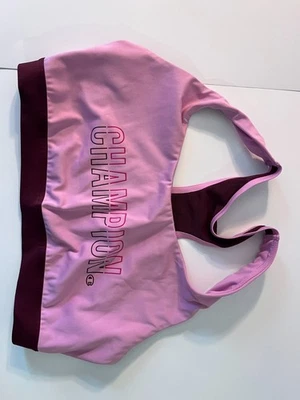 Champion Women's Sports Bra Pink Size XL Activewear Top Workout Racer Back - Image 1 of 3