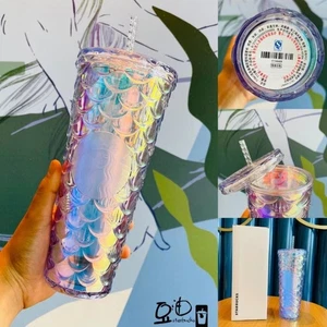 Nuevo Vaso Aniversario Starbucks Diseño Escala de Peces Gran Capacidad Colorido 24oz - Imagen 1 de 16