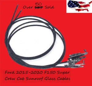 Fit Ford 2015-2020 F150 Super Crew Cab Sunroof Glass Cables - Picture 1 of 6