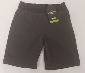 NEW REI COOP. Mountainmaker Shorts BOYS(10-12) Medium (Gray)  Drawstring/Pockets