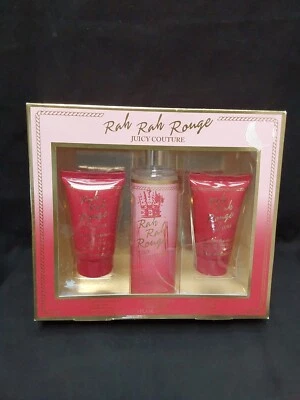 Juego de regalo de 3 piezas Rah Rah Rouge de Juicy Couture NUEVO EN paquete  Foto 1 de 2