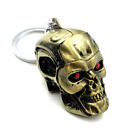 Metal Keychain with Terminator skull 