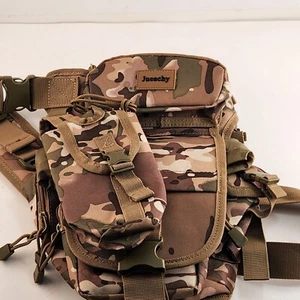 Mochila lateral Jueachy camuflaje con funda desmontable recortada - Imagen 1 de 8