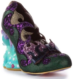 Irregular Choice Dragons Lair Glitters Heel Shoe Green Multi Womens US 5 - 10 - Picture 1 of 12
