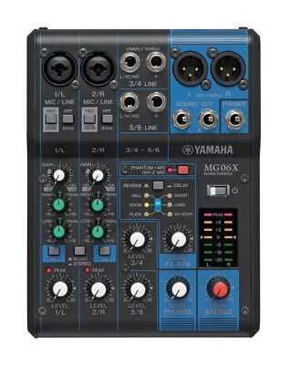 Yamaha MG Series 6 Channel Mixing Console MG06X Analog Mixer USB 20.1x15x6.1cm - Image 1 of 3