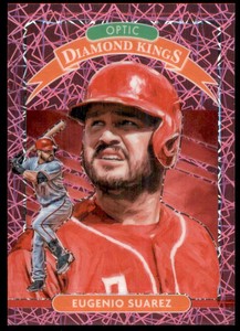 2020 Donruss Optic Pink Velocity #4 Eugenio Suarez DK /199
