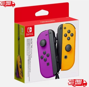 [NEW] joycon nintendo switch joystick joypad Set of 2 Purple and Orange - Zdjęcie 1 z 11