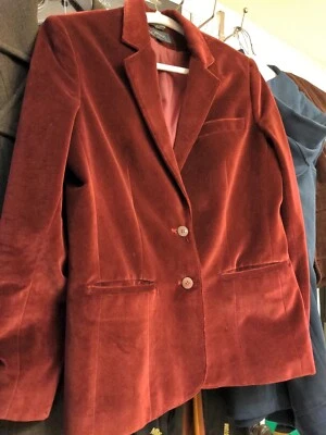 Blazer Vintage - Terciopelo Rojo Dominó, Juvenil Talla 12.  Ver fotos  Foto 1 de 3