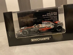 Brand new Minichamps 1/43 L Hamilton McLaren 2008 World Champion Collection RARE - Picture 1 of 5