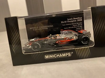 Brand new Minichamps 1/43 L Hamilton McLaren 2008 World Champion Collection RARE - Image 1 of 4
