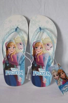 NUEVAS Sandalias Niñas Frozen Chanclas Grandes 2 - 3 Disney Princesa Elsa Anna Zapatos Foto 1 de 2