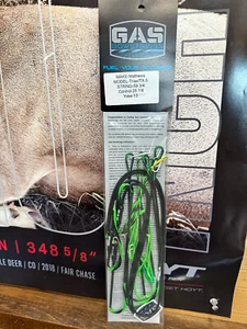 Gas Bowstrings Mathews TRIAX Bowstring Set W/ Speed Nocks Flo Green and Black