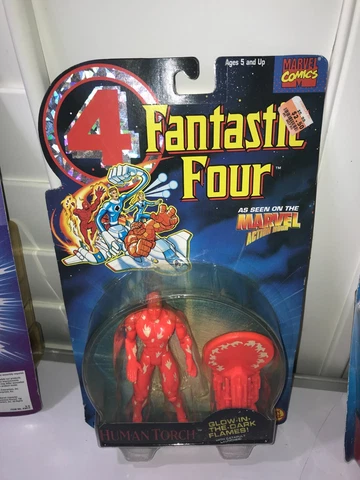 Toybiz 1994 Marvel Comics Fantastic Four Human Torch Action Figure Cover
