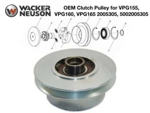 Polea de embrague Wacker OEM para compactador VPG155 VPG160 VPG165 2005305, 5002005305 - Imagen 1 de 1
