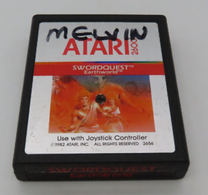 Swordquest EarthWorld Atari 2600, 1982 Cartridge Only Tested And Working