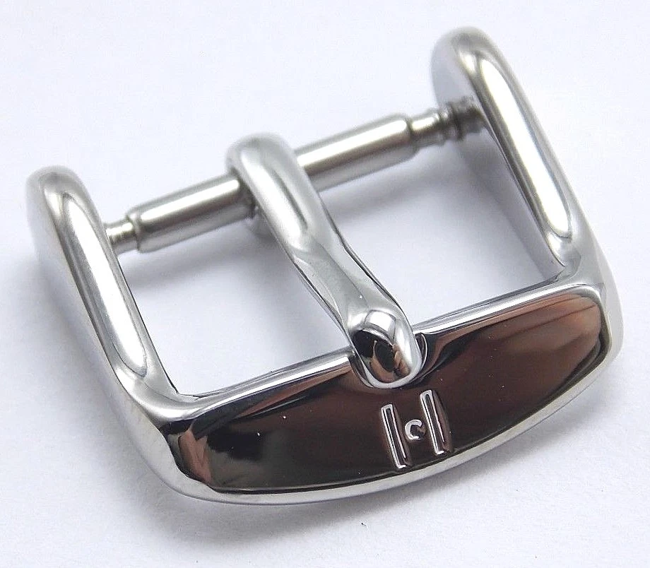 Totalmente Nuevo Hirsch Correa de Reloj Deportiva Hebilla Acero Inoxidable Tono Plata 14mm Foto 1 de 3