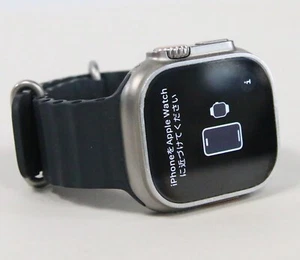 Apple Watch Ultra 1 GPS + Cellular 49MM Natural Titanium Navy Ocean Band A2622 - Photo 1 sur 18