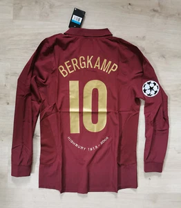 Maillot Retro ARSENAL 2005/06 #10 BERGKAMP Champions League - Imagen 1 de 5