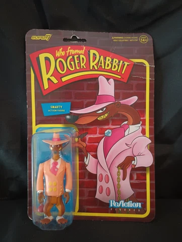 Smarty 3.75" WHO FRAMED Roger Rabbit ReAction Super 7 MOC NEW #2 Cover