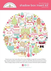 Doodlebug Design Shadow Box Insert Kit-Gingerbread Kisses DB8332 - Picture 1 of 1