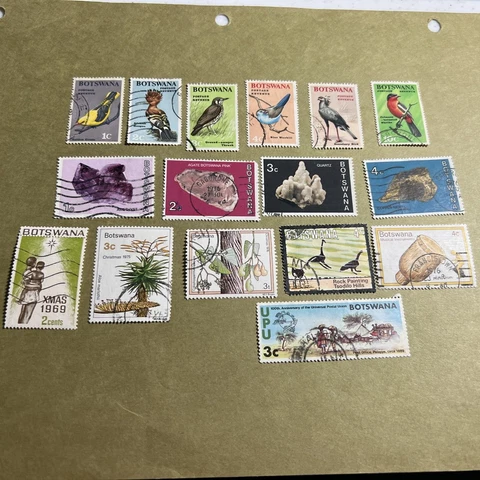 Botswana Collection Birds And others Used   (Lot 29 File 84) Cover