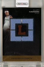 2007-08 Allen Iverson 9/9 Topps Letterman Authentic Relics Quad #QPAI 