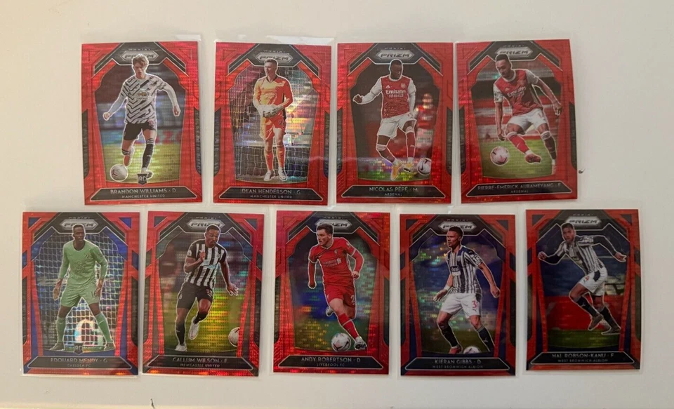 2020-21 Prizm Premier League Soccer RED PULSAR PRIZM You Pick -  Buy More & Save - Image 1 of 1