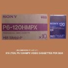 Sony P6-120HMPX Hi8 Video Cassettes - Box of 10 (P6-120 HMPX)