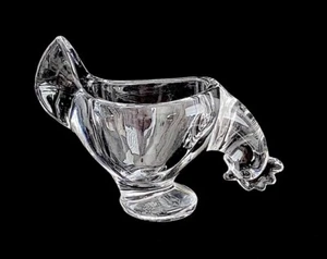 De colección: Plato de caramelo de gallo de cristal pesado Art Vannes-le-Chatel Francia - Imagen 1 de 7