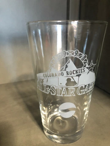 Vintage 1998 COLORADO ROCKIES Pepsi ALL STAR GAME Pint Glass Cover